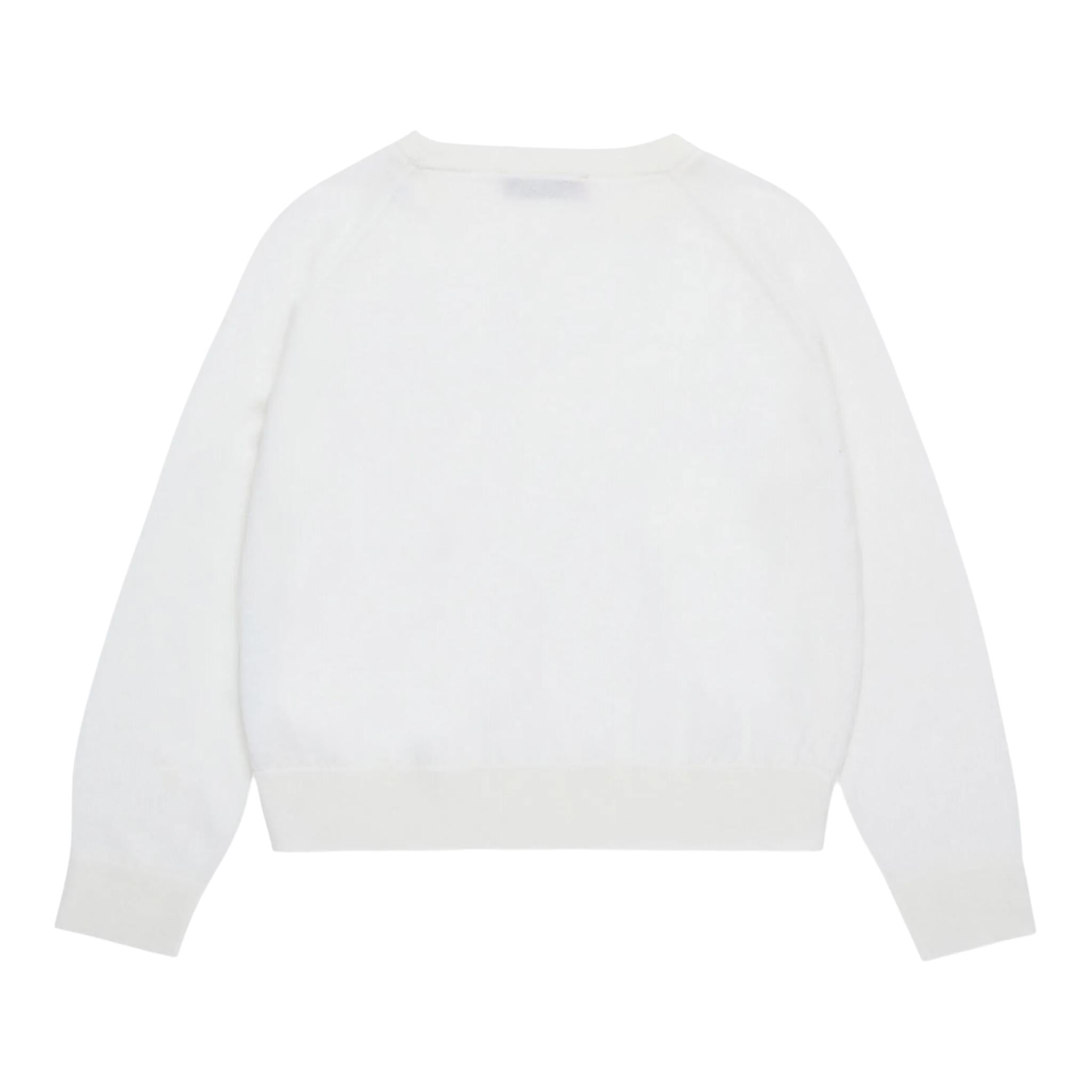 MAX&Co. maglia girocollo tinta unita con ricamo cuore Panna per Bambina MX0003 PANNA MAX&Co. 