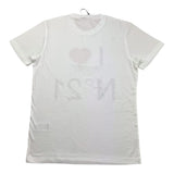 N°21 t-shirt girocollo tinta unita con stampa Bianco per Bambina N21124 BIANCO N°21 