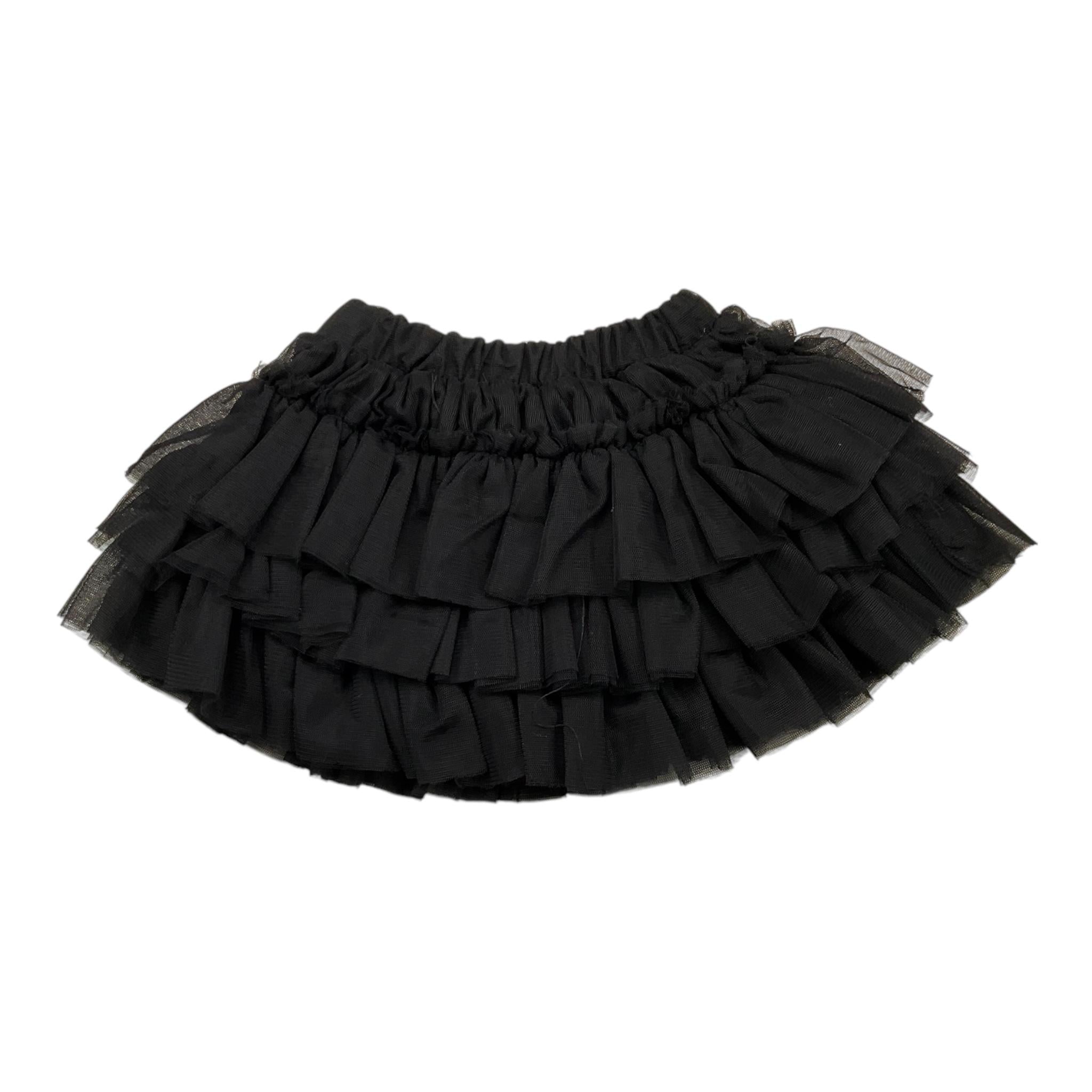 M+E' gonna tinta unita in velluto Nero per Neonata UE1034 NERO M+E' 