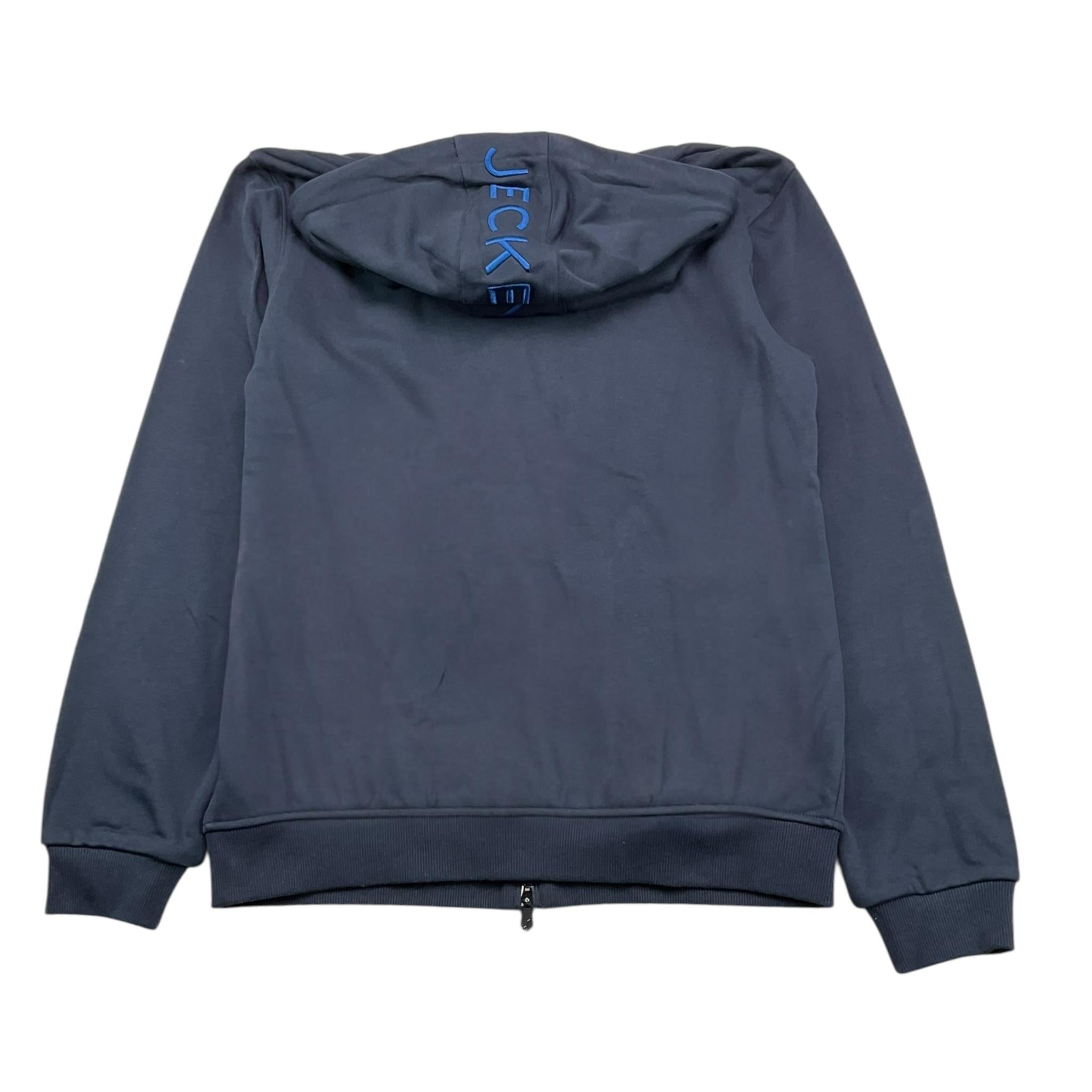 JECKERSON felpa tinta unita con cappuccio e zip Blu per Bambino J3512 BLU JECKERSON 