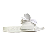 Monnalisa Ciabatte Tinta Unita con Applicazioni per Bambina 8CC022 BIANCO MONNALISA 