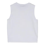 Twinset Gilet Tinta Unita Con Stampa In Rilievo Bianco Per Bambina