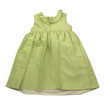 Little Bear Abito Giromanica Tinta Unita con Fiocco per Bambina 8200 VERDE LITTLE BEAR 