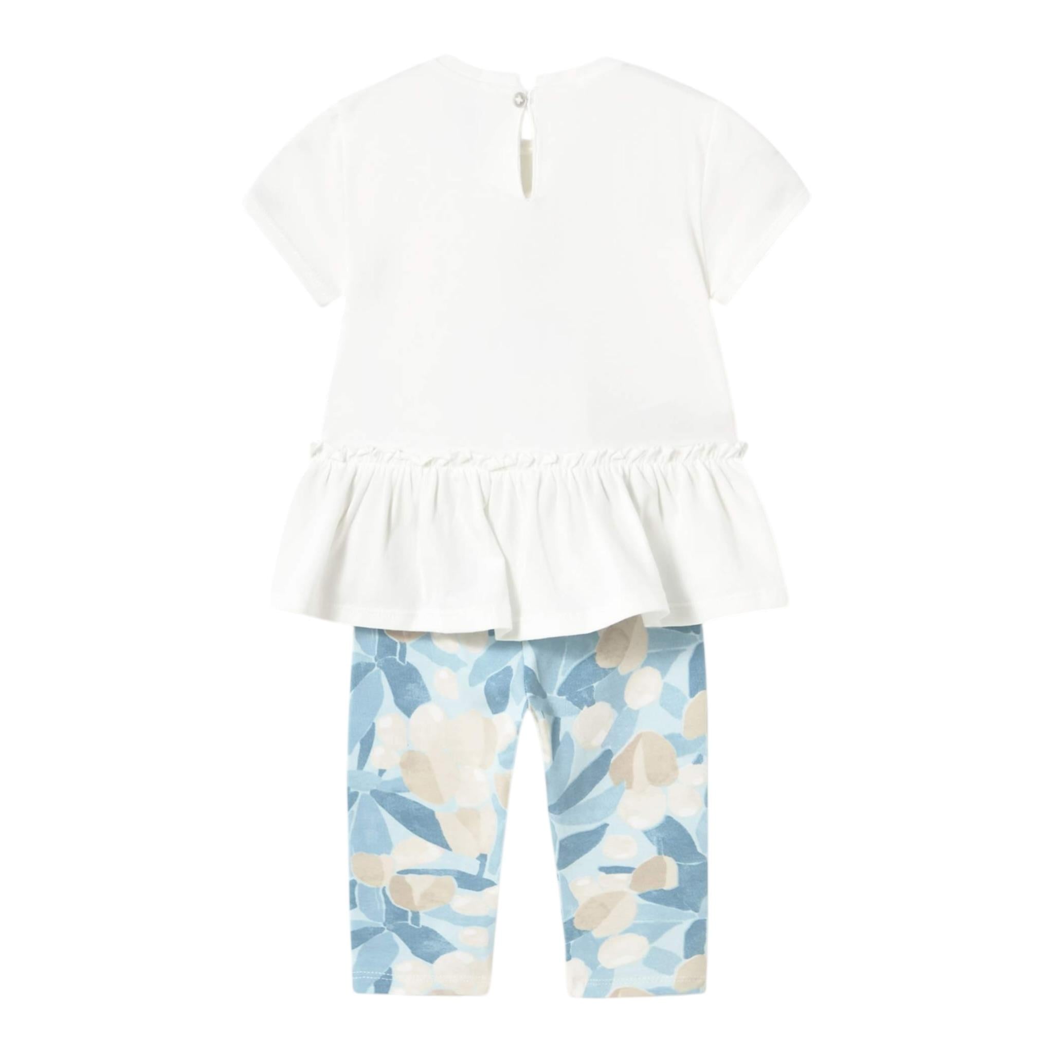 Mayoral Completo 2 Pezzi T-Shirt-Leggins per Neonata 173528 BIANCO MAYORAL 