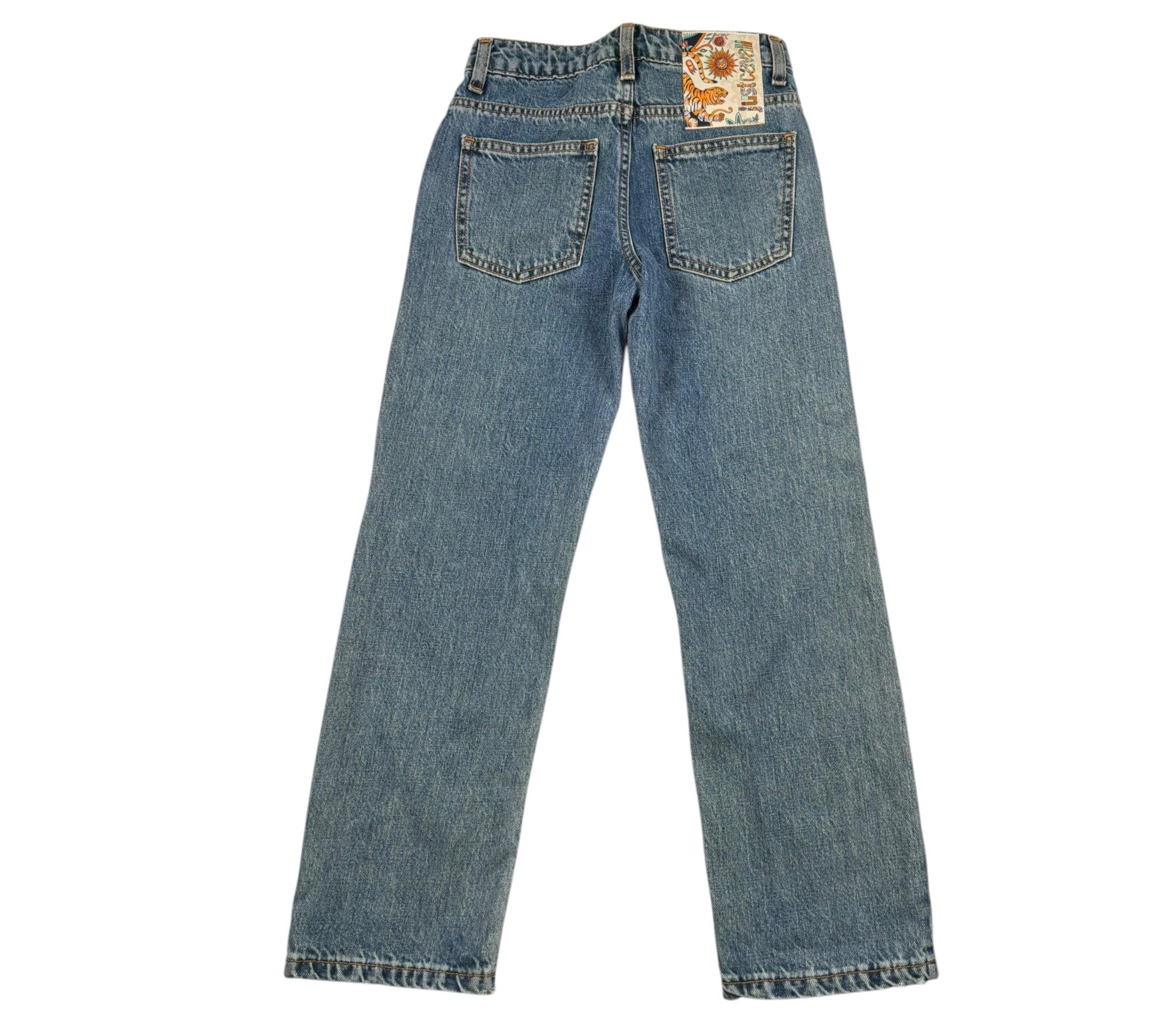 Just Cavalli Jeans Tinta Unita con Girovita Regolabile per Bambino JBP26080JE BLU JUST CAVALLI 