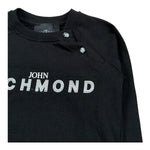 John Richmond Shirt Girocollo Tinta Unita con Logo per Neonato RIP26041TS NERO JOHN RICHMOND 