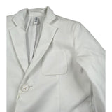 John Richmond Giacca Tinta Unita Monopetto per Bambino SVJJK17188 BIANCO JOHN RICHMOND 