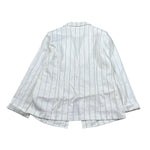 Manila Grace Giacca Tinta Unita con Fantasia A Righe per Bambina MG2053 BIANCO MANILA GRACE 