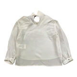 Simonetta Camicia Tinta Unita Manica Lunga Bianco Per Neonata