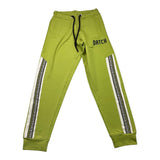 Datch Pantalone Modello Tuta Tinta Unita Con Polsini Verde Per Bambino