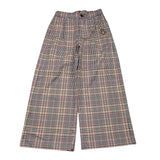 MOSCHINO pantalone tinta unita modello a palazzo con fantasia quadri Bianco per Bambina HDP06N BIANCO MOSCHINO 