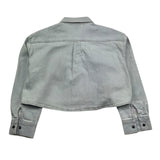 Aspesi Camicia Manica Lunga Tinta Unita per Bambina S25034CLJ0037 AZZURRO ASPESI 