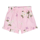 Monnalisa Short Tinta Unita con Fantasia per Neonata 11X421 ROSA MONNALISA 