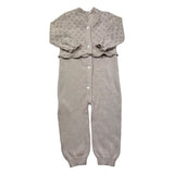 Le Bebe Tutina Manica Lunga Tinta Unita con Trafori per Neonata LBG6267 BEIGE LE BEBE 