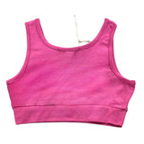 Hinnominate Top Tinta Unita Con Stampa Logo Fuxia Per Bambina