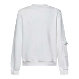 MCU felpa tinta unita con bottoni e brillantini Bianco per Bambina MCUK6004 BIANCO MCU 