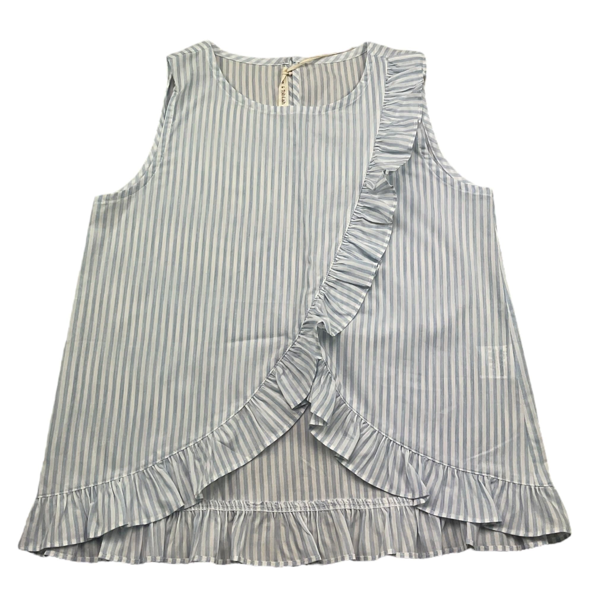Zhoe & Tobiah Camicia Giromanica Fantasia A Righe per Bambina STP1F BIANCO/AZZURRO ZHOE & TOBIAH 