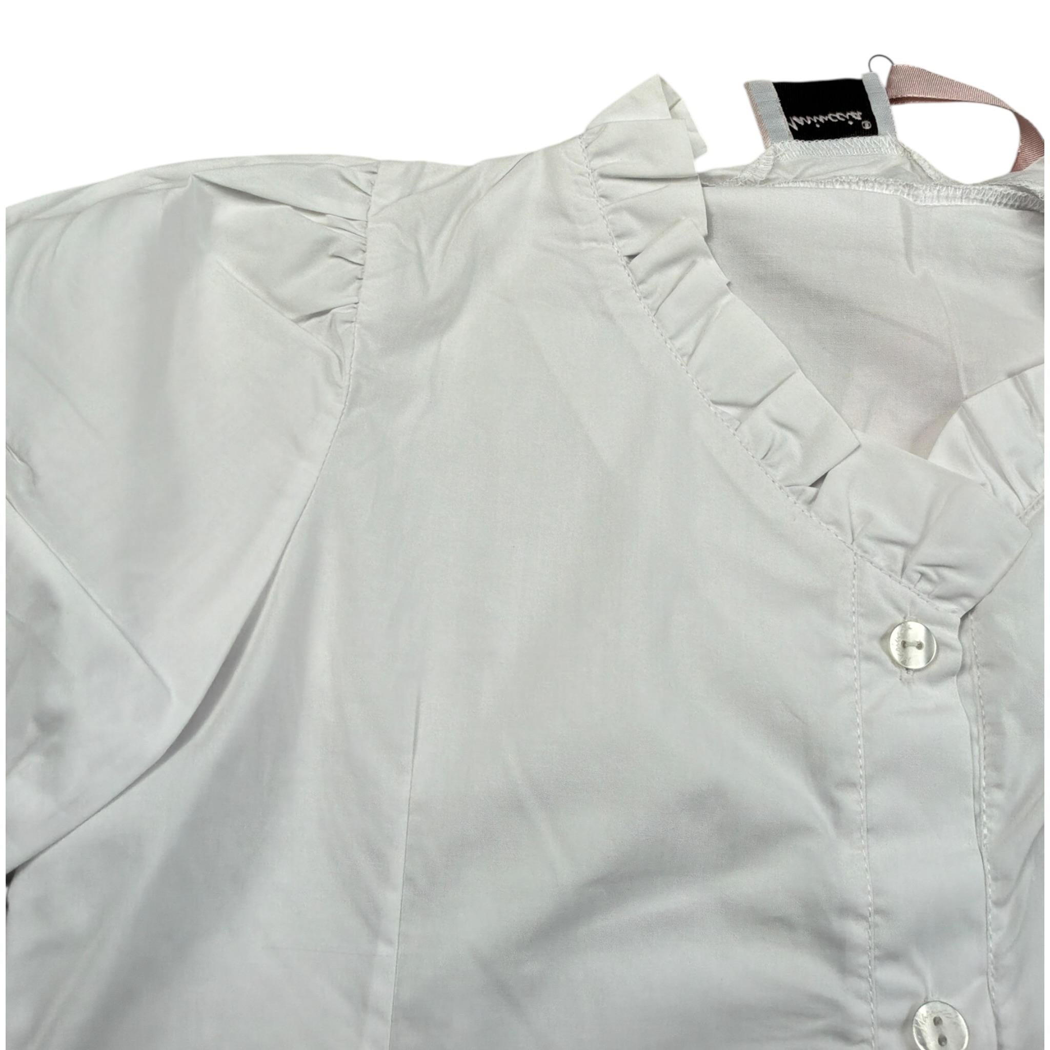 Mariuccia Camicia Mezza Manica tinta unita Bianco per Bambina MBSS23C856 BIANCO MARIUCCIA 