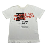Comme Des Fuckdown T-Shirt Girocollo tinta unita con Stampa Bianco per Bambino TSGCC BIANCO COMME DES FUCKDOWN 