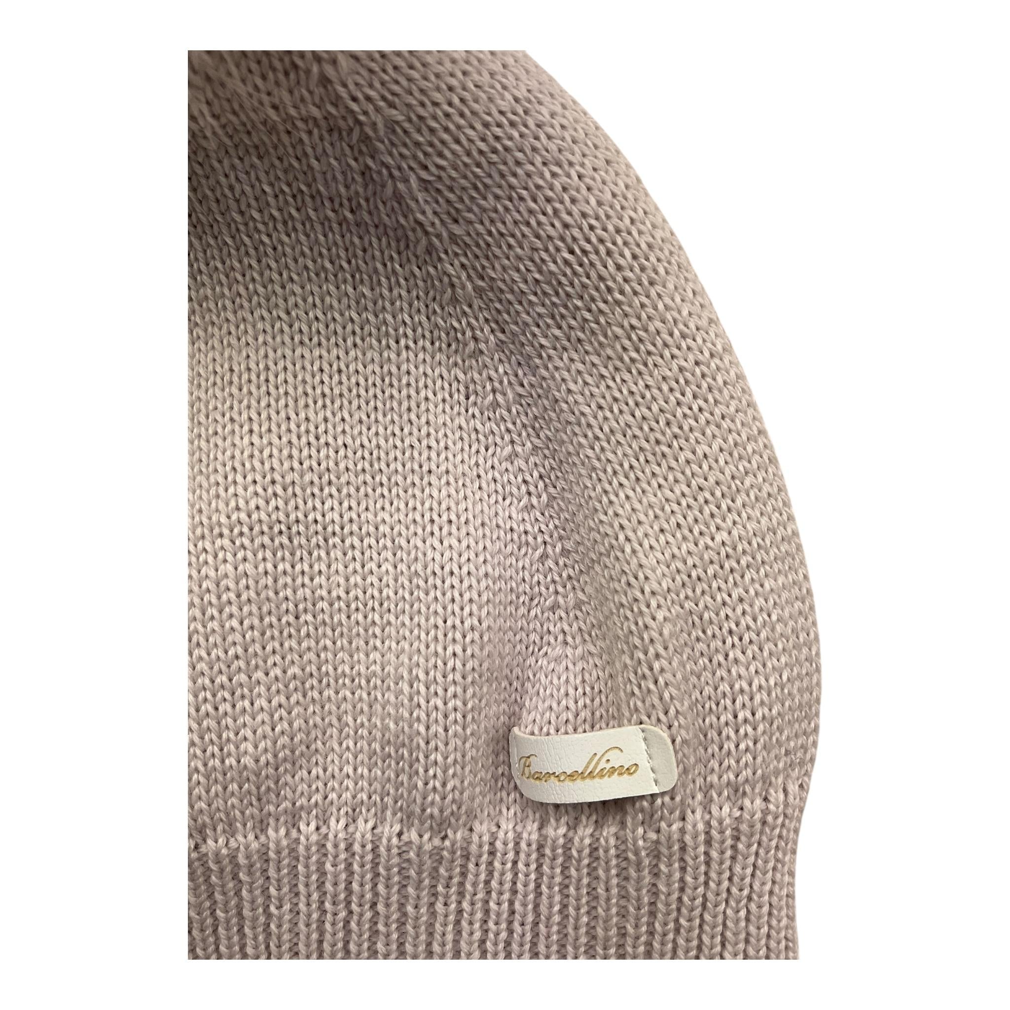 BARCELLINO cappello tinta unita con pon pon Rosa per Neonata 116223 ROSA BARCELLINO 