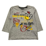 CANADA HOUSE shirt girocollo tinta unita con stampa in contrasto Grigio per Neonato 24451030 GRIGIO CANADA HOUSE 