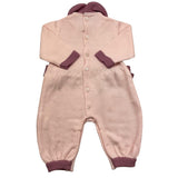 COLORI CHIARI tutina manica lunga tinta unita con fiocchi in contrasto Rosa per Neonata FF167887 ROSA COLORI CHIARI 