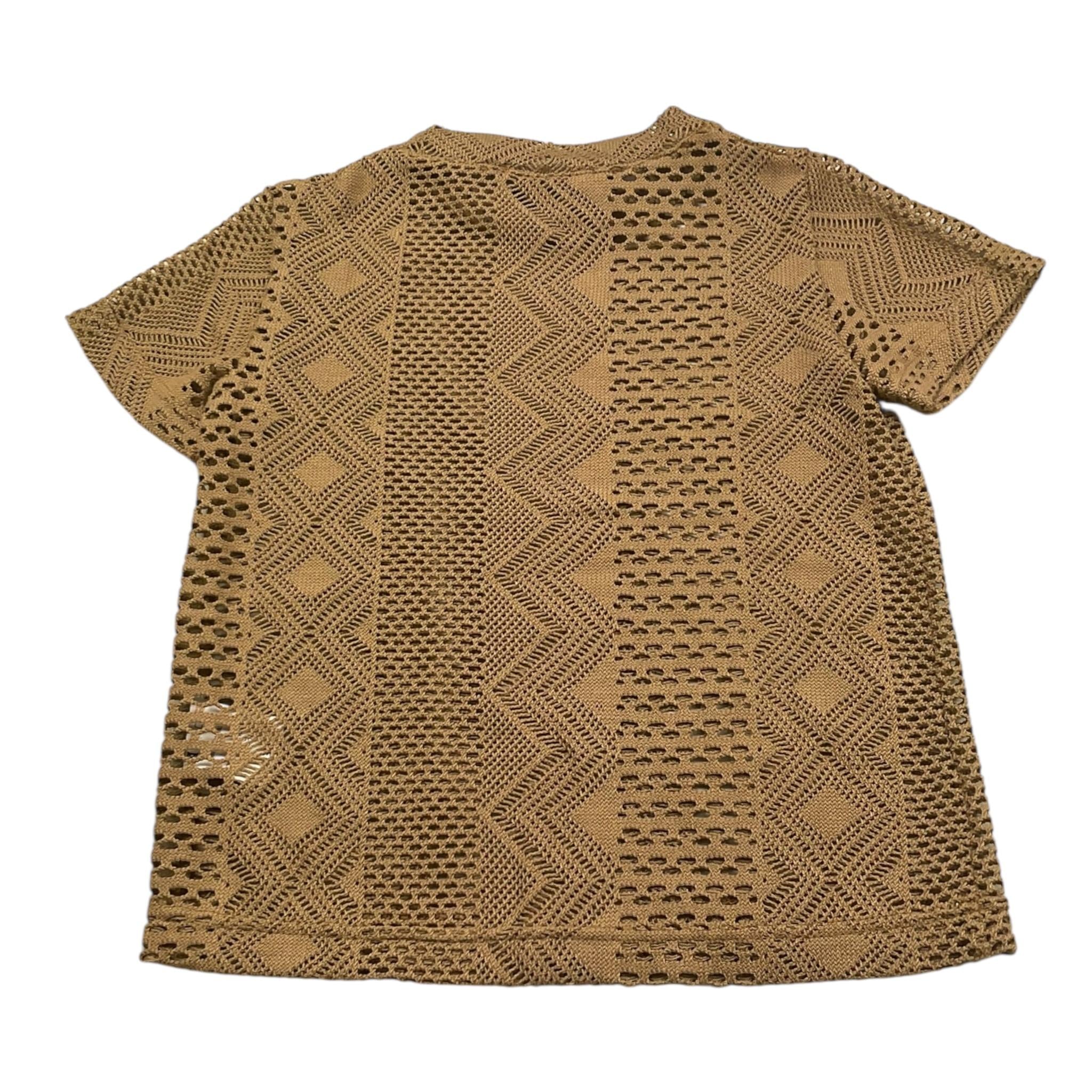 Mood_One T-Shirt Tinta Unita Traforata per Bambino T-SHIRT02BABY MARRONE MOOD_ONE 