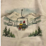 SAINT BARTH maglia girocollo tinta unita con stampa Panna per Bambino FRIENDS PANNA SAINT BARTH 