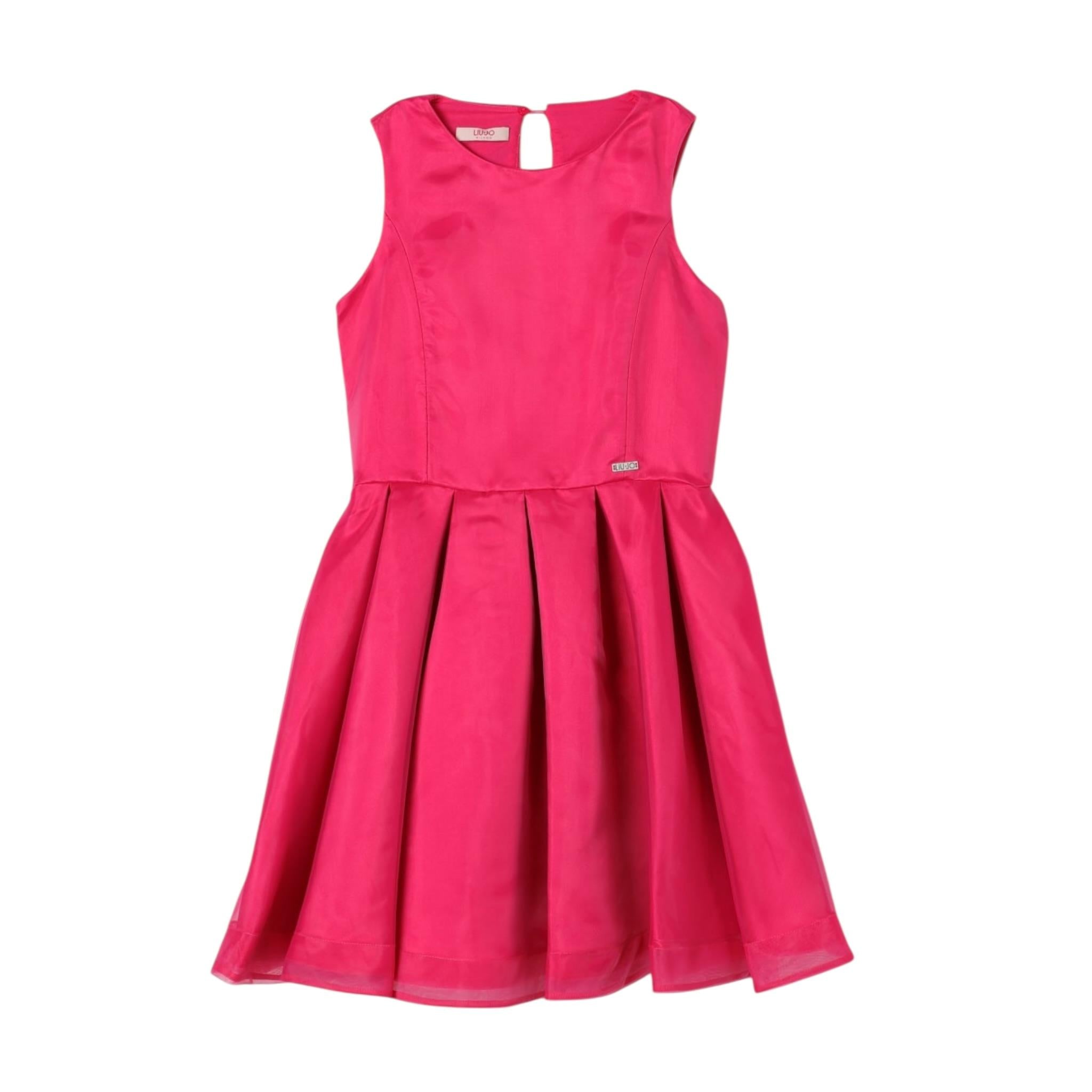 Liu Jo Abito Tinta Unita Giromanica per Bambina GA4167T3857 FUXIA LIU JO 