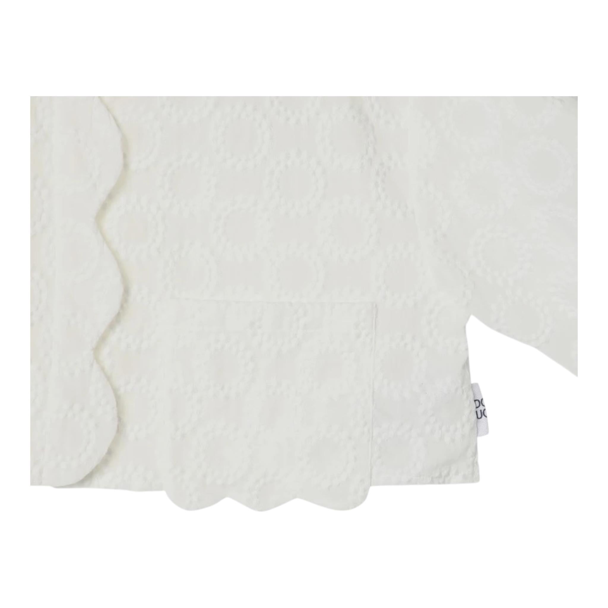 Dou Dou Camicia Tinta Unita Modello Crop per Bambina DW5A40 BIANCO DOU DOU 