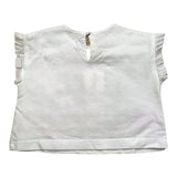 Zhoe & Tobiah T-Shirt Tinta Unita Con Stampa Bianco Per Neonata