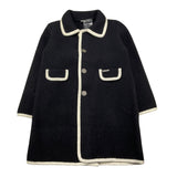 MARAE KIDS cappotto tinta unita con profili in contrasto Nero per Bambina 3326 NERO MARAE KIDS 