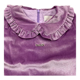 NANAN camicia manica lunga tinta unita in velluto Lilla per Bambina I2345948 LILLA NANAN 