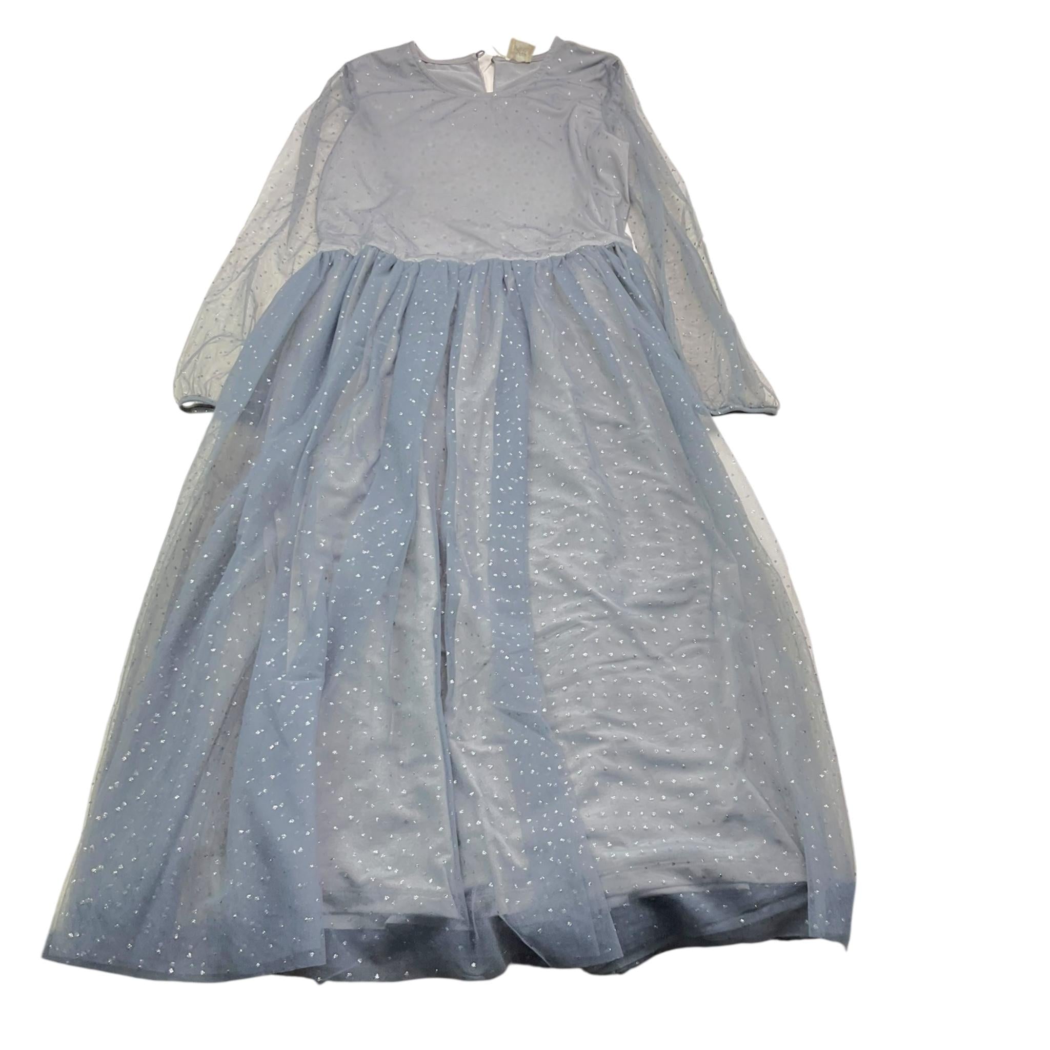 CAFFE' D'ORZO abito tinta unita con tulle Grigio per Bambina ZV1A90 GRIGIO CAFFE' D'ORZO 