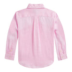 Ralph Lauren Camicia Manica Lunga Tinta Unita per Bambino 323967600002 ROSA RALPH LAUREN 