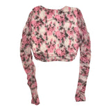 Liu Jo Camicia Manica Lunga Fantasia Floreale Rosa Per Bambina