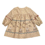 MIRANDA abito tinta unita con fantasia stelle Beige per Neonata 360159 BEIGE MIRANDA 