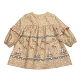 MIRANDA abito tinta unita con fantasia stelle Beige per Neonata 360159 BEIGE MIRANDA 