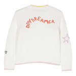 STELLA McCARTNEY maglia girocollo tinta unita con ricami in contrasto Panna per Bambina TT9A40 PANNA STELLA McCARTNEY 