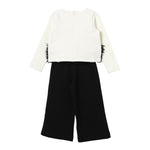 LIU JO completo shirt-pantalone bicolore Panna/nero per Bambina KF4111XX PANNA/NERO LIU JO 