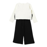 LIU JO completo shirt-pantalone bicolore Panna/nero per Bambina KF4111XX PANNA/NERO LIU JO 