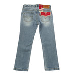 Levi'S Jeans Tinta Unita con Girovita Regolabile per Neonato 8EL207N AZZURRO LEVI'S 