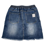 Refrigiwear Gonna In Denim Tinta Unita con Elastico In Vita per Bambina RWG610 BLU REFRIGIWEAR 