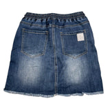 Refrigiwear Gonna In Denim Tinta Unita con Elastico In Vita per Bambina RWG610 BLU REFRIGIWEAR 