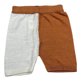 Maglifici di Verona Bermuda In Filo Bicolore per Neonato 045359 BIANCO/MARRONE MAGLIFICI DI VERONA 