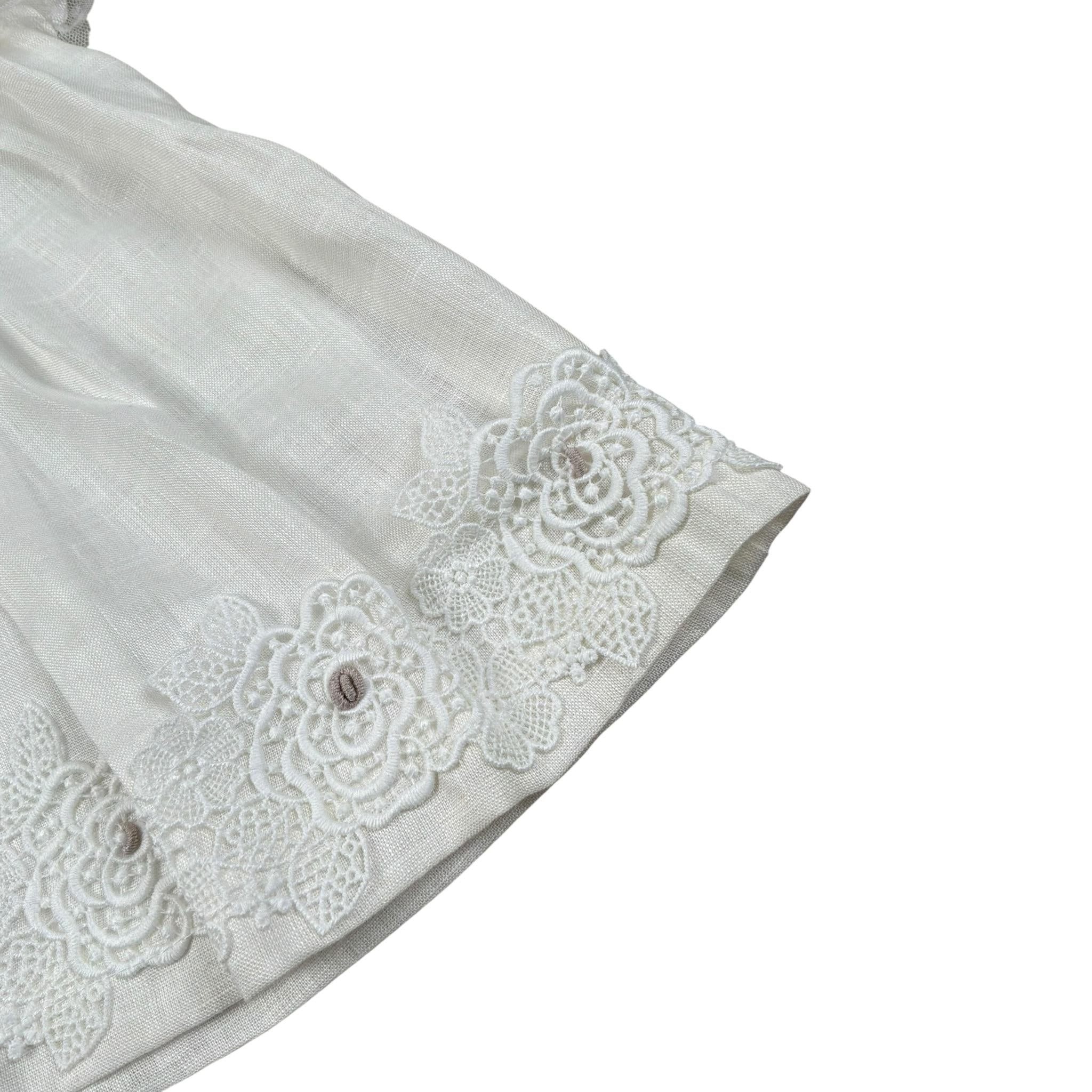 Marlu' Abito Mezza Manica Titna Unita con Culotte per Neonata EP1217MUXX BIANCO MARLU' 