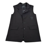 John Richmond Gilet Tinta Unita con Logo per Bambina RGP26062GC NERO JOHN RICHMOND 
