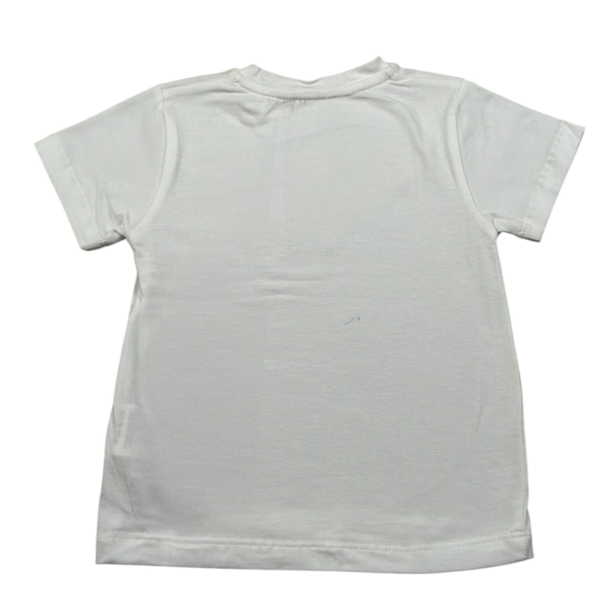 Le Bebe T-Shirt Girocollo Tinta Unita con Stampe per Neonato LBB5011 BIANCO LE BEBE 