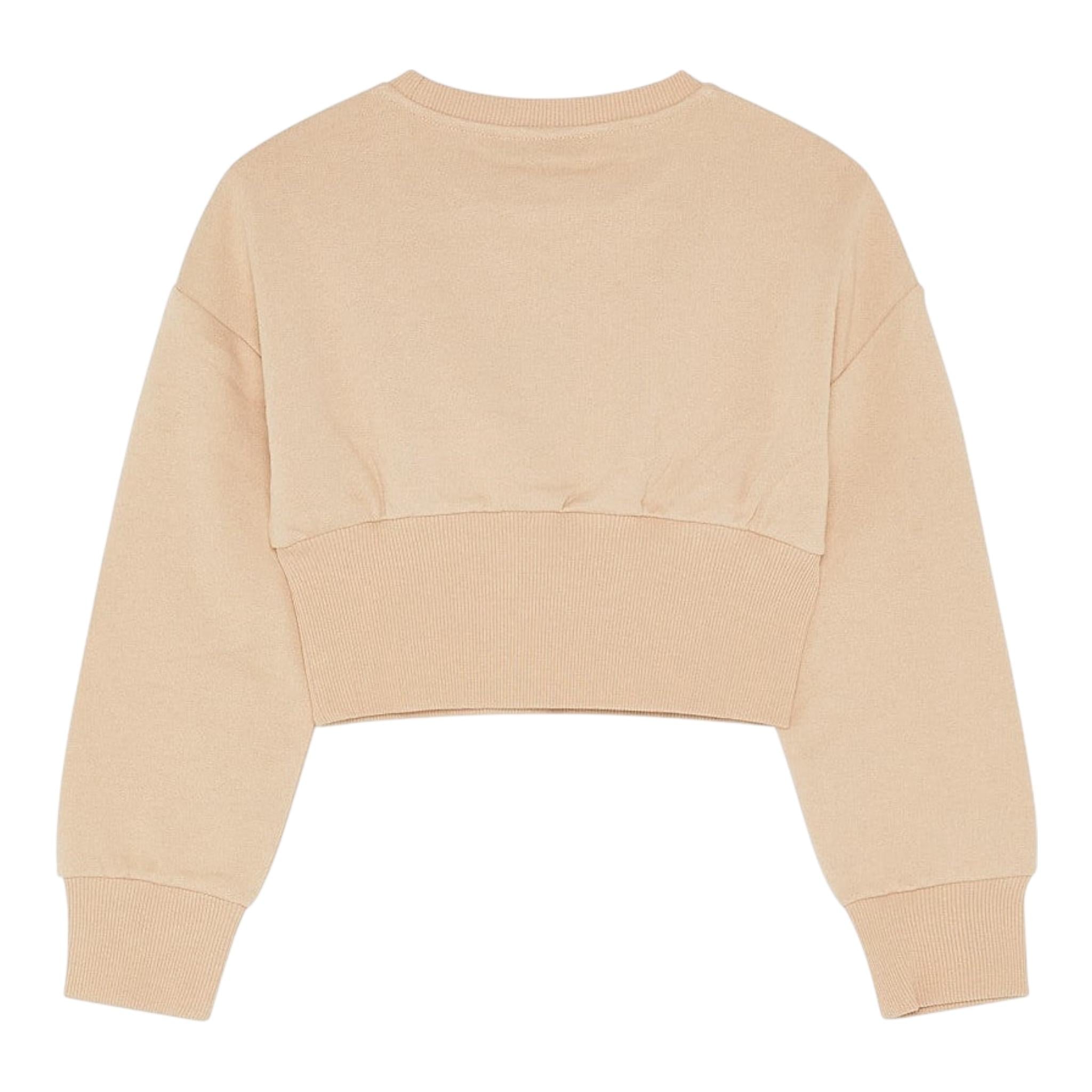 PATRIZIA PEPE felpa chiusa girocollo tinta unita  Beige per Bambina 7M0870X BEIGE PATRIZIA PEPE 