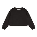 PATRIZIA PEPE felpa chiusa girocollo tinta unita con brillantini Nero per Bambina 7M0833 NERO PATRIZIA PEPE 